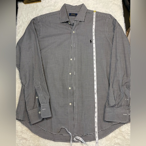 Polo Ralph Lauren size large black & white gingham - Picture 6 of 6